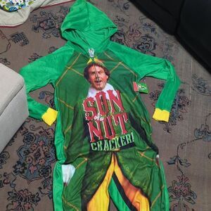 Buddy the Elf Women's Son of a Nutcracker Pajama Union Suit One Piece Sleepwear